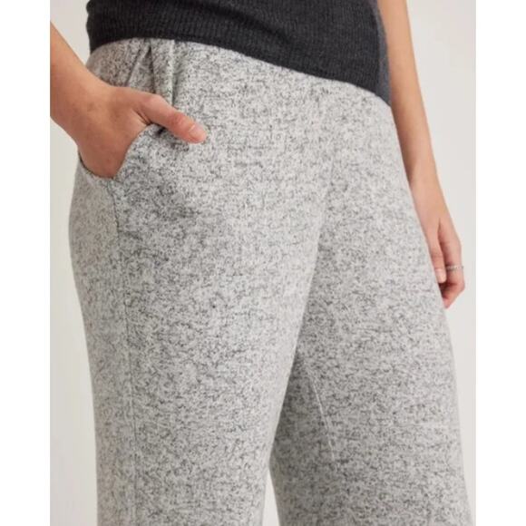 Quince Brushed Lounge Straight Leg Pants Heather Grey Size Large - Picture 2 of 11